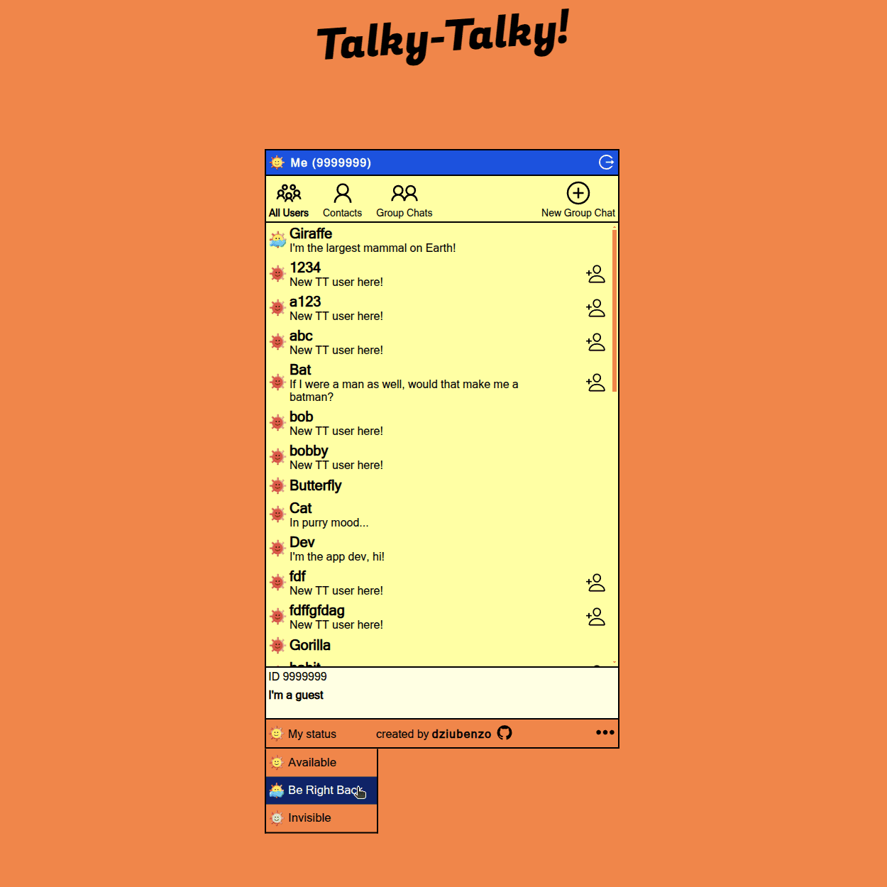 Talky-Talky - Screenshot 1